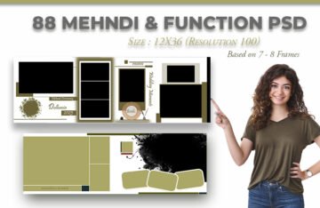 88 Mehandi & Function PSD 12X36