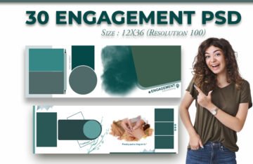 30 Sheet 12X36 Engagement PSD