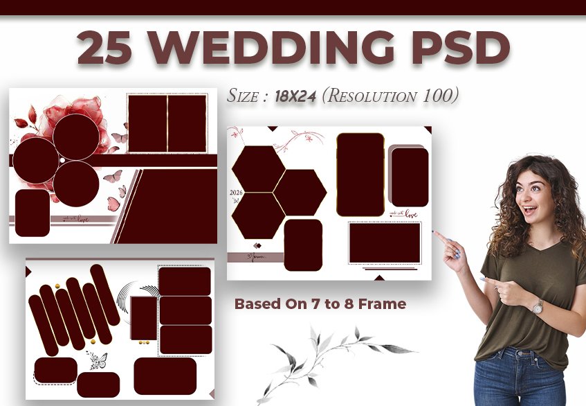 25 Premium Wedding PSD 18x24